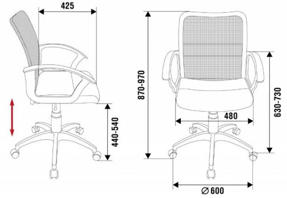 Кресло Бюрократ CH-590SL