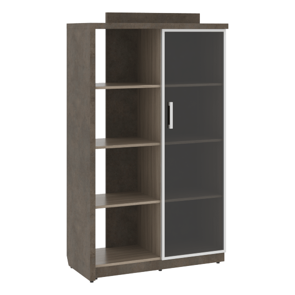 Шкаф СФ-534182 Бетон чикаго тем F187 ST9/Дрифтвуд H3090 ST22 1037х454,5х1770 WOOD&amp;amp;STONE во Владимире 