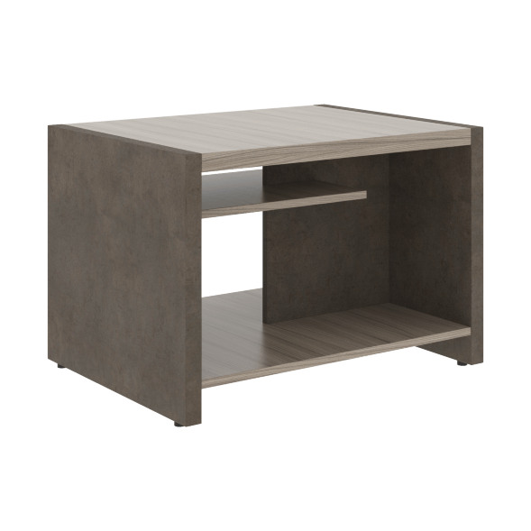 Стол журнальный СФ-531602 Бетон чикаго тем F187 ST9/Дрифтвуд H3090 ST22 600х800х550 WOOD&amp;amp;STONE во Владимире 