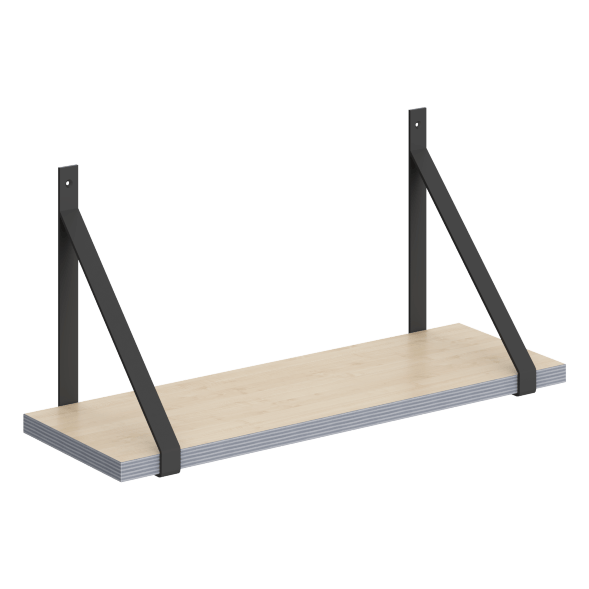 Полка с полкодержателями SH2-GINO 630х210х300 COFFEE во Владимире 