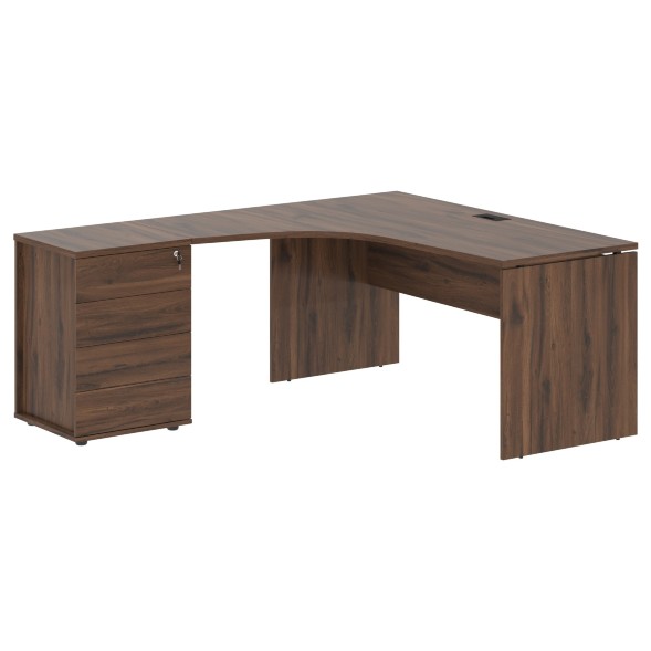 Стол эргономичный с тумбой EDCET 1518(L) 1560х1880х750 EDIS