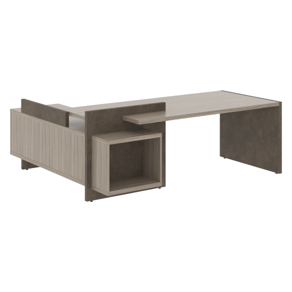 Стол СФ-531202 Дрифтвуд /Бетон чикаго темно-серый 2200х1996х840 WOOD&amp;amp;STONE во Владимире 