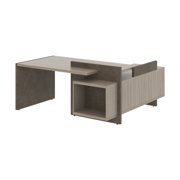 Стол СФ-531221 Дрифтвуд /Бетон чикаго темно-серый 1800х1798х840 WOOD&amp;amp;STONE во Владимире 