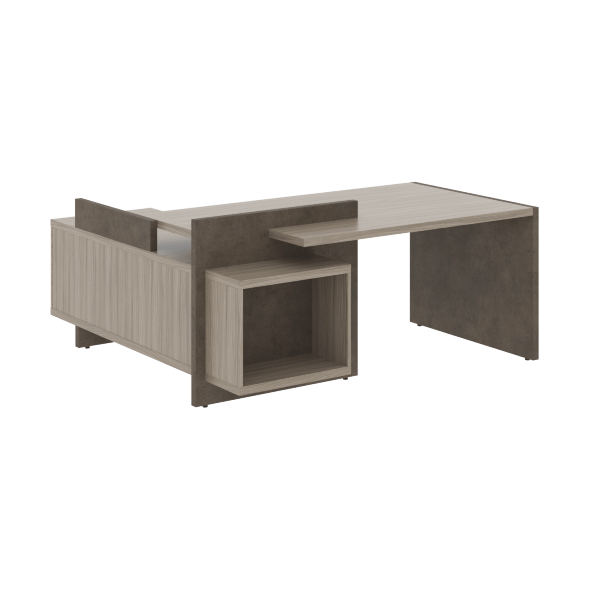 Стол СФ-531222 Дрифтвуд /Бетон чикаго темно-серый 1800х1798х840 WOOD&amp;amp;STONE во Владимире 