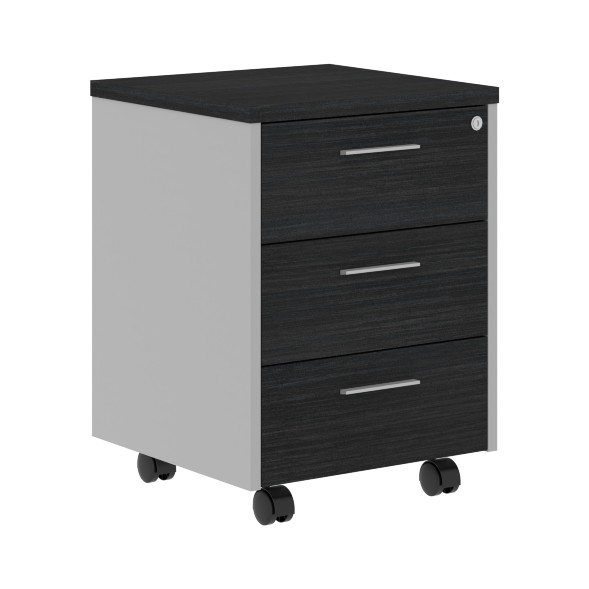 Тумба мобильная OMC 3D.A Дуб Сонома светлый/Металлик 465х450х625 OFFIX NEW во Владимире 