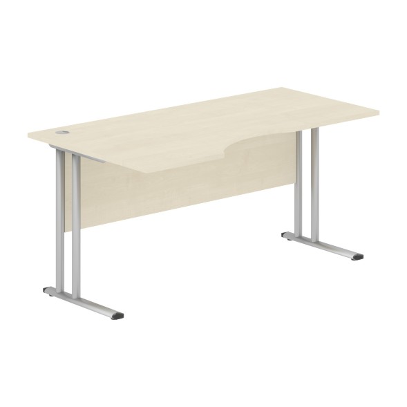 Стол эргономичный СА-1M(L) Клен*/серебро 1600х900х755 IMAGO-M во Владимире 