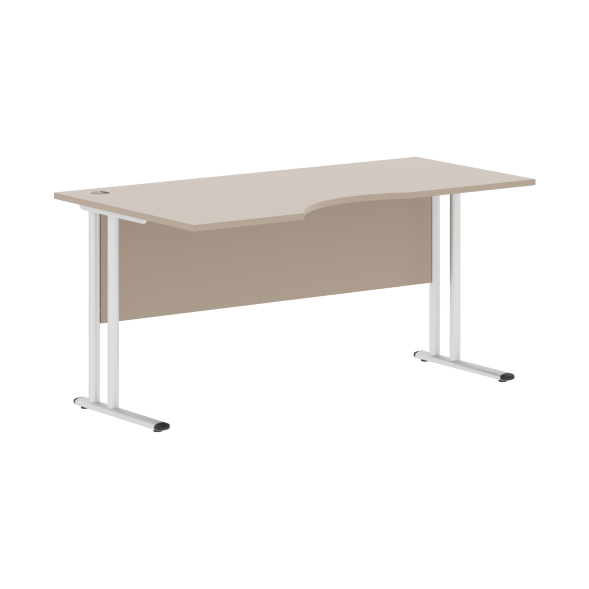 Стол эргономичный СА-1M(L) Клен*/серебро 1600х900х755 IMAGO-M во Владимире 