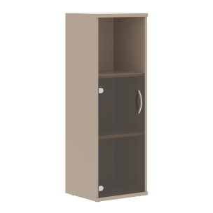 Шкаф колонка с малой стеклянной дверью СУ-2.2 406х365х1200