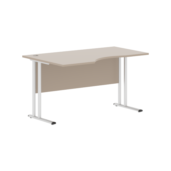 Стол эргономичный СА-2M(L) Клен*/серебро 1400х900х755 IMAGO-M во Владимире 