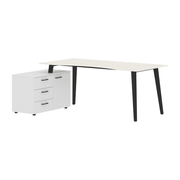 Стол руководителя с тумбой JCT 1813(L) 1800х1300х750 JAY во Владимире 