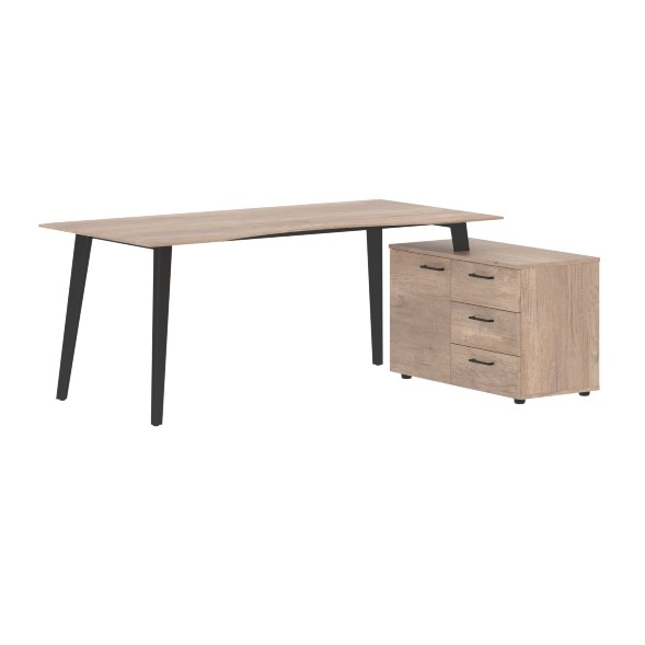 Стол руководителя с тумбой JCT 1813(R) 1800х1300х750 JAY во Владимире 