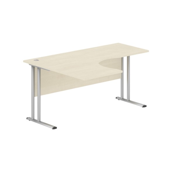 Стол эргономичный СА-4M(L) Клен*/серебро 1600х1200х755 IMAGO-M во Владимире 