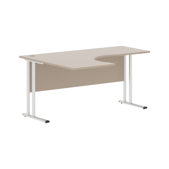 Стол эргономичный СА-4M(L) Клен*/серебро 1600х1200х755 IMAGO-M во Владимире 