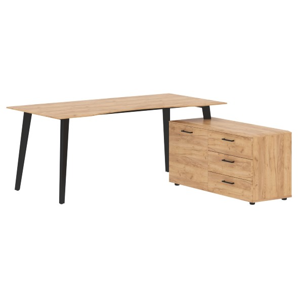 Стол руководителя с тумбой JCT 1818(R) 1800х1800х750 JAY во Владимире 