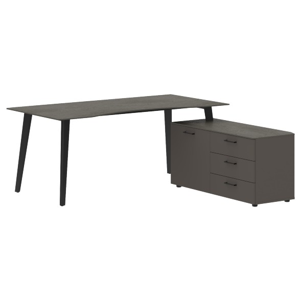 Стол руководителя с тумбой JCT 1818(R) 1800х1800х750 JAY во Владимире 