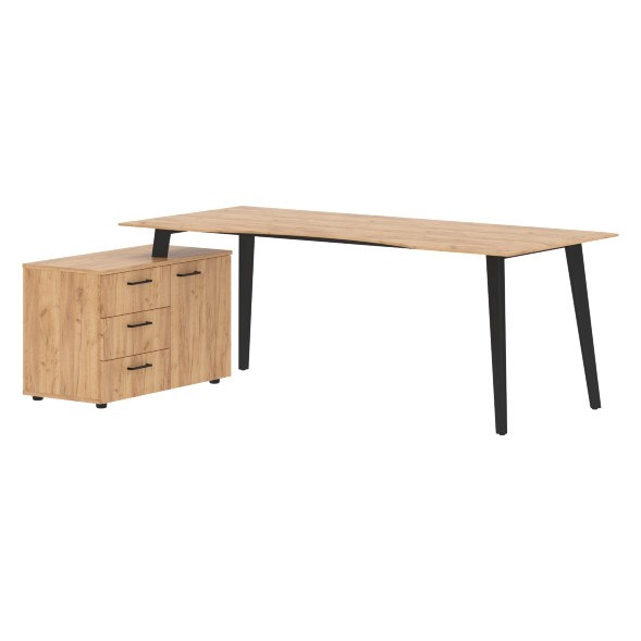 Стол руководителя с тумбой JCT 2013(L) 2000х1300х750 JAY во Владимире 