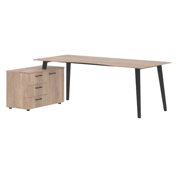 Стол руководителя с тумбой JCT 2013(L) 2000х1300х750 JAY во Владимире 