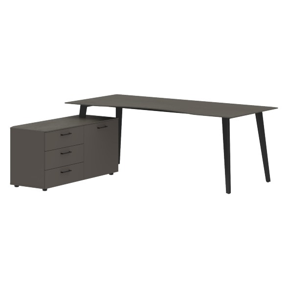 Стол руководителя с тумбой JCT 2018(L) 2000х1800х750 JAY во Владимире 