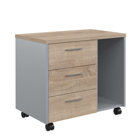 Тумба подкатная с отделением д/СБ OLC-3D.A 733х450х625 OFFIX NEW во Владимире 