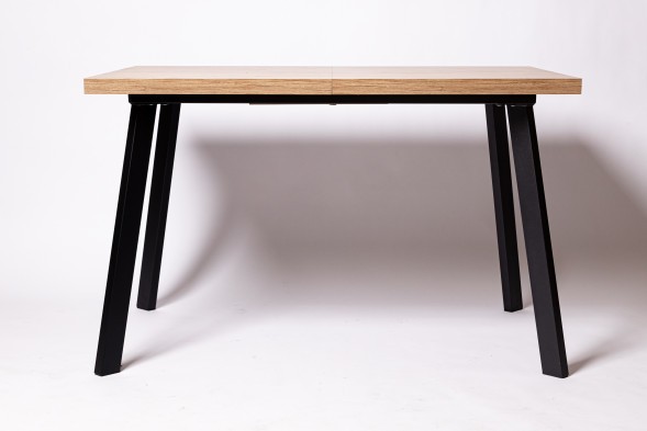 Стол раздвижной HAGEN 120, Дуб Канзас/Коричневый/Черный Текстурный