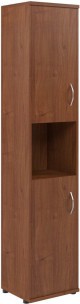 Шкаф колонка с комплектом глухих малых дверей СУ-1.5(L) Орех Французcкий 406*365*1975