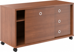 Тумба мобильная с дверью купе B 202.1 Орех Гарда 1200х500х650
